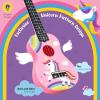 imageCAHAYA 21Inch Cartoonthemed Mahogany Soprano Ukulele Beginner Kit with Gig Bag Colorful Strap and Fretboard StickersPerfect for Kids and Adults Professional Hawaiian Ukulele GiftPink