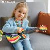 imageCAHAYA 21Inch Cartoonthemed Mahogany Soprano Ukulele Beginner Kit with Gig Bag Colorful Strap and Fretboard StickersPerfect for Kids and Adults Professional Hawaiian Ukulele GiftRainbow