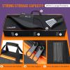 imageCAHAYA 61 Key Keyboard Case Electric Keyboard Piano Gig Bag Portable 600D Oxford Cloth 12mm05inch Thick Padded Case with Side Handles and Adjustable Shoulder Straps CY031561 Keys