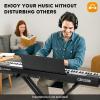 imageCAHAYA 88Key Digital Piano Keyboard  Semi Weighted Electric Piano for Beginners with Double Xshaped Stand 3 Pedals and a Sheet Music Holder