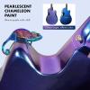 imageCAHAYA Acoustic Electric Guitar Kit  41 Carbon Fiber Adult Beginner Set with Bag and Strap BuiltIn Pickup Rich Resonance ampamp Warm Tone for Performance Ready Pearl BluePurple FinishBlue