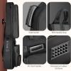 imageCAHAYA Acoustic Guitar Bag Thick Padding Waterproof Dual Adjustable Shoulder Strap Guitar Case Gig Bag 40 41 inch with Back Hanger Loop6 Pockets Black03in