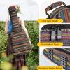 imageCAHAYA Acoustic Guitar Bag with Neck Cradle Bohemian Vintage Guitar Case 065in Thick Sponge Padded Guitar Case for 40 41 42 In Acoustic Classical Guitars CY0186