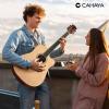 imageCAHAYA Acoustic Guitar Beginner Kit  41in Adult All Wood Starter Set Includes with Thickened Gig Bag Capo Pickguard Strings Picks Strap for Kids Teenager Students Natural
