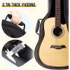 imageCAHAYA Acoustic Guitar Case Soft Padded Guitar Bag 07 In Thick Sponge Reinforced Gig Bag with 5 PocketsNeck CradleBack Hanger Loop for 39 40 41 In Acoustic Classical Guitars CY0244black