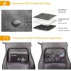 imageCAHAYA Acoustic Guitar Case Waterproof Hardshell 08in Thick Padding Waterproof PU Design Easy Cleaning with 3 Pockets and Storage Box Inside Guitar Hard Case for 40 inch Acoustic GuitarBlack