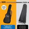 imageCAHAYA Acoustic Guitar Cover Gig Bag for Acoustic Classical Guitars Black 41 Inch Red Yellow and BlueAcoustic Guitar Cover