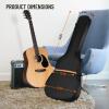 imageCAHAYA Acoustic Guitar Cover Gig Bag for Acoustic Classical Guitars Black 41 Inch Red Yellow and BlueAcoustic Guitar Cover