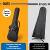 imageCAHAYA Acoustic Guitar Cover Gig Bag for Acoustic Classical Guitars Black 41 Inch Red Yellow and BlueElectric Guitar Cover