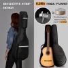imageCAHAYA Acoustic Guitar For Beginner 38 Inch Cutaway All Wood Guitar Starter Kit for Kids Teenager Adults with Guitar bag Brass strings Capo String Pick Scale Stickers and Cloth CY0354natural