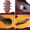 imageCAHAYA Acoustic Guitar For Beginner 38 Inch Cutaway All Wood Guitar Starter Kit for Kids Teenager Adults with Guitar bag Brass strings Capo String Pick Scale Stickers and Cloth CY0354orange