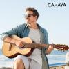 imageCAHAYA Acoustic Guitar For Beginner 38 Inch Cutaway All Wood Guitar Starter Kit for Kids Teenager Adults with Guitar bag Brass strings Capo String Pick Scale Stickers and Cloth CY0354natural