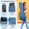 imageCAHAYA Acoustic Guitar Gig Bag 035inch Padded Guitar Bag Soft Denim Guitar Case with Three Large Storage Pockets Guitar Case Cover for 40 41 42 Inch GuitarsBlue