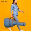 imageCAHAYA Acoustic Guitar Gig Bag 035inch Padded Guitar Bag Soft Denim Guitar Case with Three Large Storage Pockets Guitar Case Cover for 40 41 42 Inch GuitarsBlue
