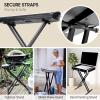imageCAHAYA Adjustable Keyboard Stand Double Braced X Style Digital Piano Stand with Locking Straps for 61 76 88 Keys CY0245