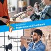 imageCAHAYA Bb Trumpet Instrument Trompeta Student Trumpet with Hard Case 7C Mouthpiece Gloves Standard Trumpets for Beginners or Advanced Students BlackSilver