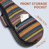 imageCAHAYA Concert Ukulele Bag Ukulele Case 23 Inch Soft 035 Inch Thick Padded with Adjustable Straps21inch
