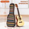 imageCAHAYA Concert Ukulele Bag Ukulele Case 23 Inch Soft 035 Inch Thick Padded with Adjustable Straps21inch