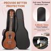 imageCAHAYA Concert Ukulele Bag Ukulele Case 23 Inch Soft 035 Inch Thick Padded with Adjustable Straps23inch
