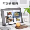 imageCAHAYA Desktop Sheet Music Stand Metal Angle Adjustable Tabletop Book Reading Cookbook Tablet Holder Stand Tray and Page Paper Clip CY0214
