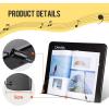 imageCAHAYA Desktop Sheet Music Stand Metal Angle Adjustable Tabletop Book Reading Cookbook Tablet Holder Stand Tray and Page Paper Clip CY0214