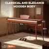 imageCAHAYA Digital Piano 88 Key  Fullsize Weighted Electric Piano Wooden Body with 380 Sounds Triple Pedal for Beginners Supports USBMIDI