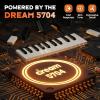 imageCAHAYA Digital Piano 88 Key  Fullsize Weighted Electric Piano Wooden Body with 380 Sounds Triple Pedal for Beginners Supports USBMIDI