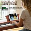 imageCAHAYA Digital Piano 88 Key  Fullsize Weighted Electric Piano Wooden Body with 380 Sounds Triple Pedal for Beginners Supports USBMIDI