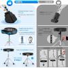 imageCAHAYA Drum Throne Saddle Seat  Drum Stool Height Adjustable Padded Drum Chair with Double Braced AntiSlip Feet for Drummers Adult Kids BlackSaddle