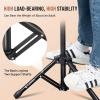 imageCAHAYA Drum Throne Saddle Seat  Drum Stool Height Adjustable Padded Drum Chair with Double Braced AntiSlip Feet for Drummers Adult Kids BlackStandard