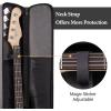 imageCAHAYA Electric Bass Guitar Bag Gig Bag Backpack Padded Soft Case 03 inch Padding LightweightGray