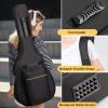 imageCAHAYA Electric Guitar Bag Gig Bag 6mm Padding Backpack Padded Soft Guitar Case Black CY0226Acoustic