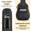 imageCAHAYA Electric Guitar Bag Gig Bag 6mm Padding Backpack Padded Soft Guitar Case Black CY0226Acoustic