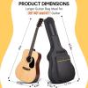imageCAHAYA Electric Guitar Bag Gig Bag 6mm Padding Backpack Padded Soft Guitar Case Black CY0226Acoustic