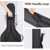 imageCAHAYA Electric Guitar Bag Gig Bag 6mm Padding Padded Backpack with Reflective Bands Soft Guitar Case Black CY0225