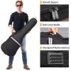 imageCAHAYA Electric Guitar Bag Gig Bag 6mm Padding Padded Backpack with Reflective Bands Soft Guitar Case Black CY0225