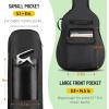 imageCAHAYA Electric Guitar Bag Gig Bag Case 03in Thick Padding Backpack Soft Electric Guitar Case Green CY0293Acoustic Guitar Bag