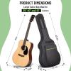 imageCAHAYA Electric Guitar Bag Gig Bag Case 03in Thick Padding Backpack Soft Electric Guitar Case Green CY0293Acoustic Guitar Bag