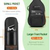 imageCAHAYA Electric Guitar Bag Gig Bag Case 03in Thick Padding Backpack Soft Electric Guitar Case Green CY0293Bass Bag
