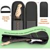 imageCAHAYA Electric Guitar Bag Gig Bag Case 03in Thick Padding Backpack Soft Electric Guitar Case Green CY0293Electric Guitar Bag