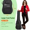 imageCAHAYA Electric Guitar Bag Gig Bag Case 03in Thick Padding Backpack Soft Electric Guitar Case Green CY0293Electric Guitar Bag