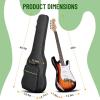 imageCAHAYA Electric Guitar Bag Gig Bag Case 03in Thick Padding Backpack Soft Electric Guitar Case Green CY0293Electric Guitar Bag