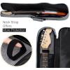 imageCAHAYA Electric Guitar Bag Padded Electric Guitar Gig Bag Case 035in Padding Dual Adjustable Shoulder Strap Electric Guitar Case CY0175Gray