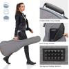 imageCAHAYA Electric Guitar Bag Padded Electric Guitar Gig Bag Case 035in Padding Dual Adjustable Shoulder Strap Electric Guitar Case CY0175Gray