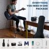 imageCAHAYA Electric Guitar Set for Beginner 39in Solid Body Electric Guitars with HSS Pickups Stratocaster Beginner Guitar Kit with Amplifier Gig Bag Strings Strap Picks CJS200 Black