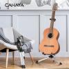 imageCAHAYA Floor Guitar Stand for Acoustic ampamp Electric Guitars ampamp Bass  Adjustable Height Folding Lightweight Travel Instrument Holder