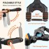 imageCAHAYA Floor Guitar Stand for Acoustic ampamp Electric Guitars ampamp Bass  Adjustable Height Folding Lightweight Travel Instrument Holder