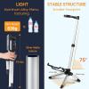 imageCAHAYA Floor Guitar Stand for Acoustic ampamp Electric Guitars ampamp Bass  Adjustable Height Folding Lightweight Travel Instrument Holder