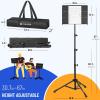 imageCAHAYA Foldable Sheet Music Stand with Trifold Panel Portable Music Stand with Carrying Bag Matte Frosted Metal Material Sturdy Height Adjustable CY0317Tall Max 67