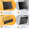 imageCAHAYA Foldable Sheet Music Stand with Trifold Panel Portable Music Stand with Carrying Bag Matte Frosted Metal Material Sturdy Height Adjustable CY0317Tall Max 67